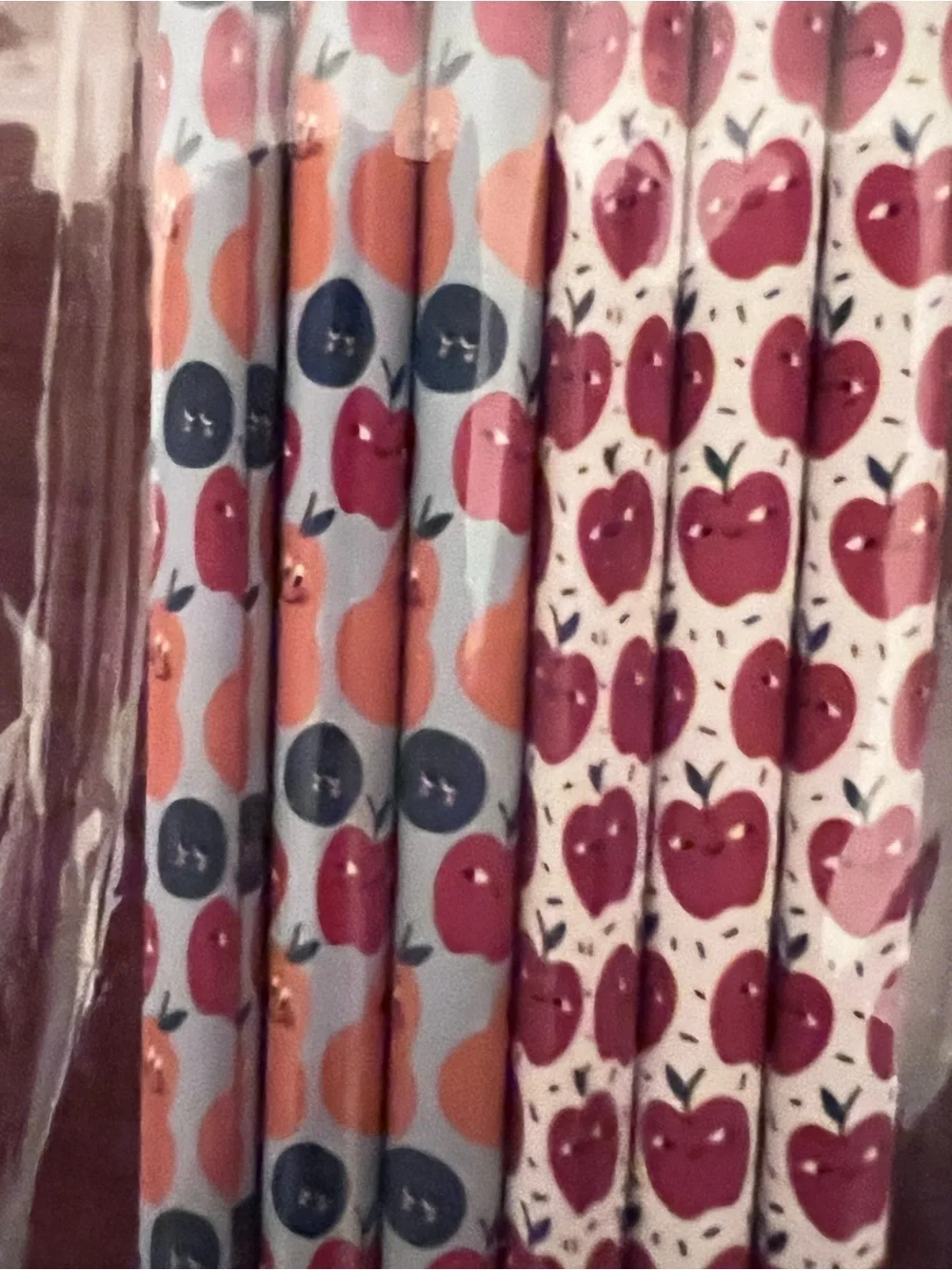APPLE Scented PENCILS 6 Packs Of 6 Total 30 Pencils Apple Printed Design